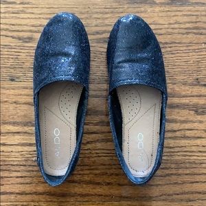 Aldo Black Sequin Slip Ons - 6